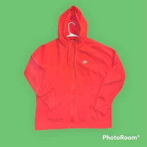 Nike Club Full-Zip Hoodie - Electro Orange